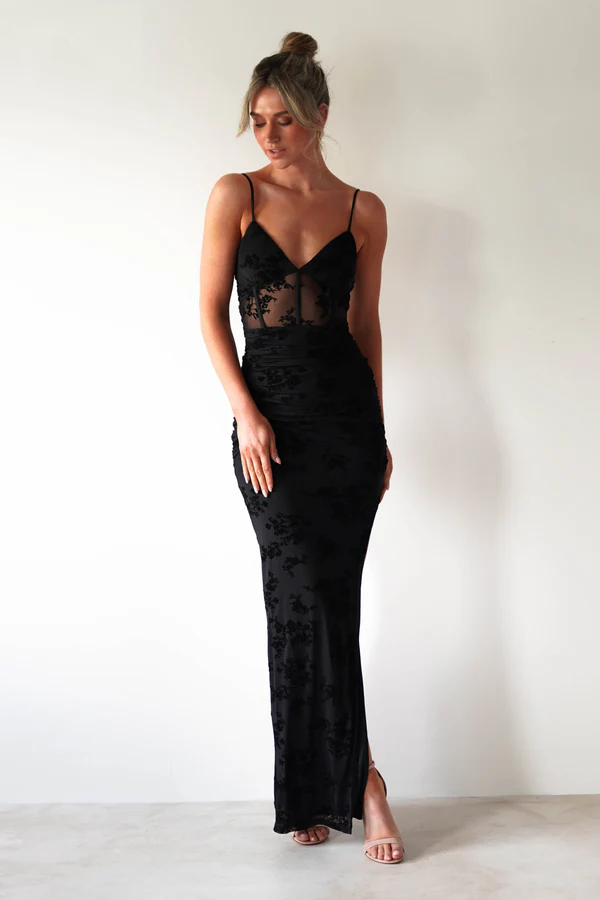 Bodycon Maxi Dress | Black