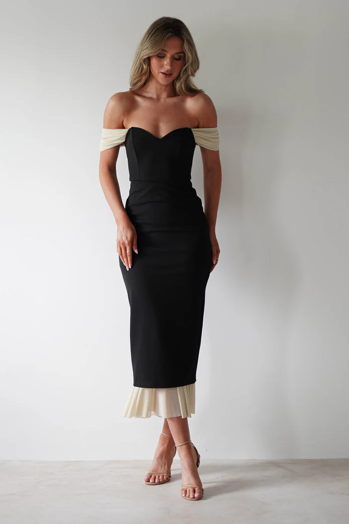 Bodycon Midi Dress | Black