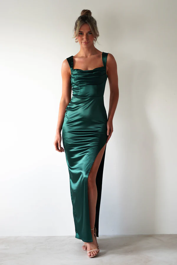 Bodycon Maxi Dress | Green