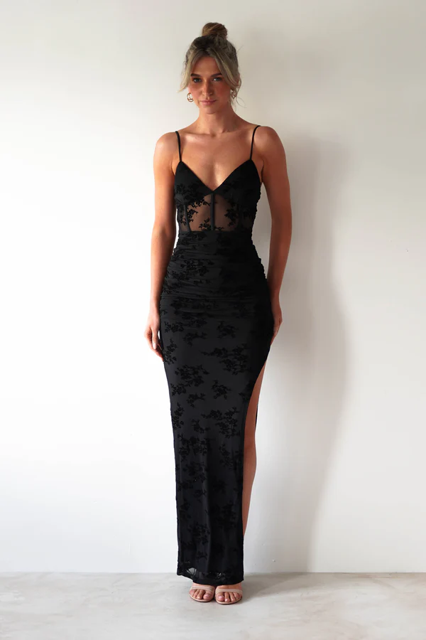 Bodycon Maxi Dress | Black