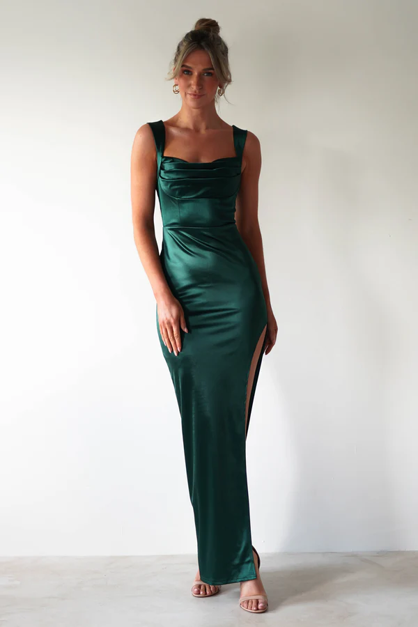 Bodycon Maxi Dress | Green