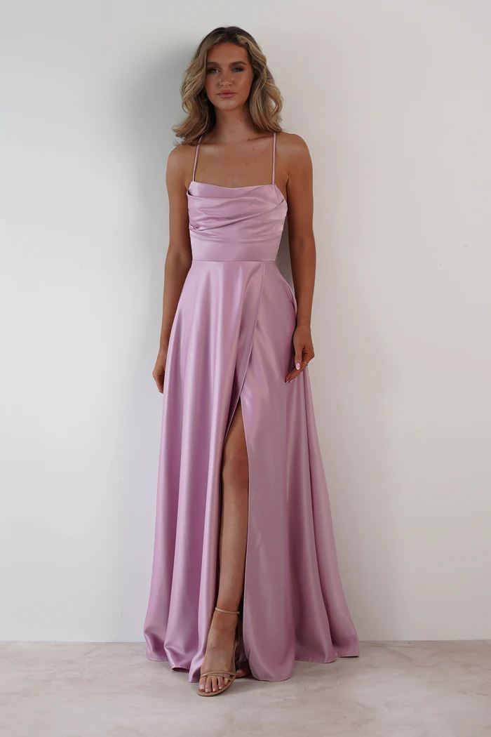 Satin Gown | Mauve